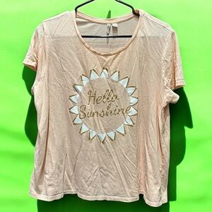 CATO Hello Sunshine Peach T-Shirt 18/20W